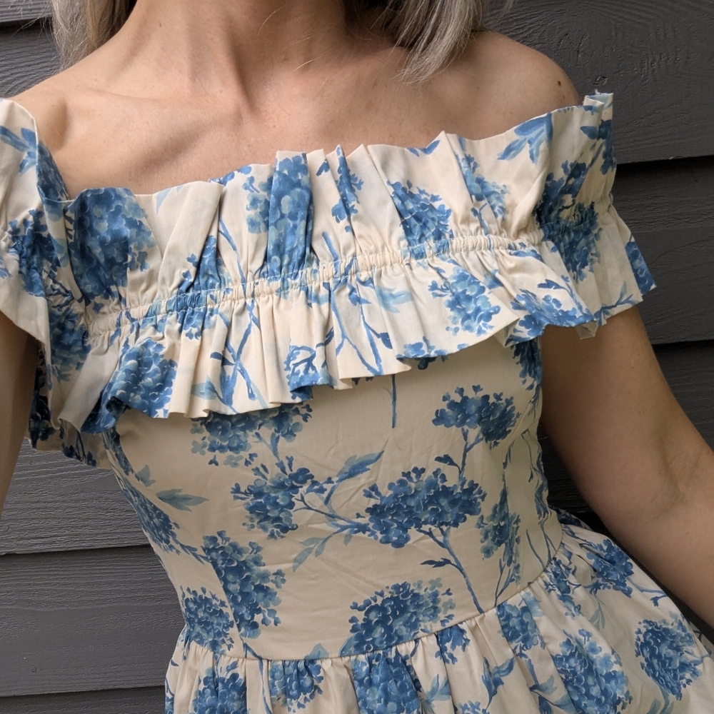 ABERCROMBIE AND FITCH poplin maxi dress S - Picture 3 of 9